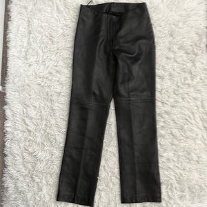Bebe black leather pants